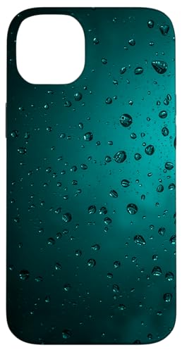 Regentropfen auf türkisfarbenem Hintergrund Hülle für iPhone 14 Plus Regentropfen auf türkisfarbenem Hintergrund Hülle für iPhone 14 Plus von Rain Backgrounds