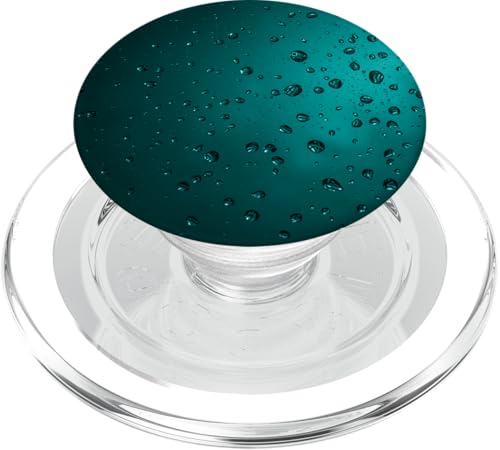 Regentropfen auf türkisfarbenem Hintergrund PopSockets PopGrip für MagSafe Regentropfen auf türkisfarbenem Hintergrund PopSockets PopGrip für MagSafe von Rain Backgrounds