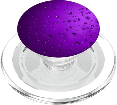 Regentropfen auf violettem Hintergrund PopSockets PopGrip für MagSafe Regentropfen auf violettem Hintergrund PopSockets PopGrip für MagSafe von Rain Backgrounds