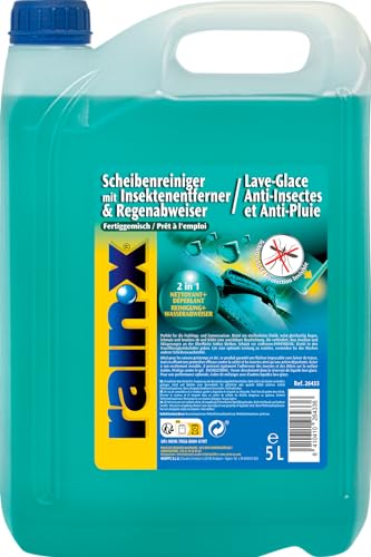 Rain-X Scheibenwascher mit Insektenentferner und regenabweisender Technologie - für klare Sicht - Hydrophober Technologie - 5L Rain-X Scheibenwascher mit Insektenentferner und regenabweisender Technologie - für klare Sicht - Hydrophober Technologie - 5L von Rain-X