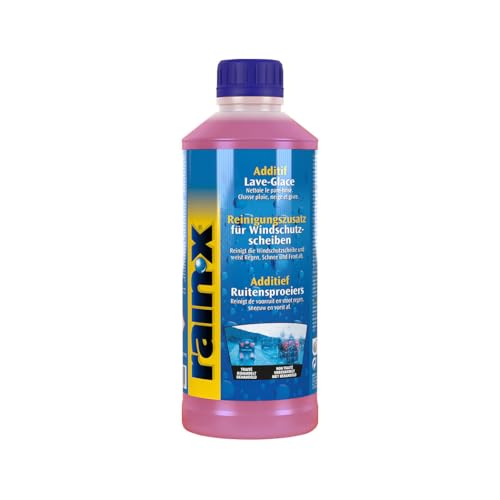 Rain-X Waschflüssigkeitszusatz - Scheibenwaschflüssigkeit mit Regenabweiser - Streifenfreie Reinigung - 500 ml von Rain-X