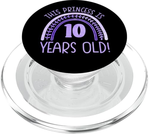 Diese Prinzessin ist 10 Jahre alt! 10. Geburtstag PopSockets PopGrip für MagSafe von Rainbow Birthday Designs for Girls