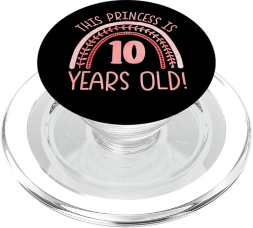Diese Prinzessin ist 10 Jahre alt! 10. Geburtstag PopSockets PopGrip für MagSafe von Rainbow Birthday Designs for Girls