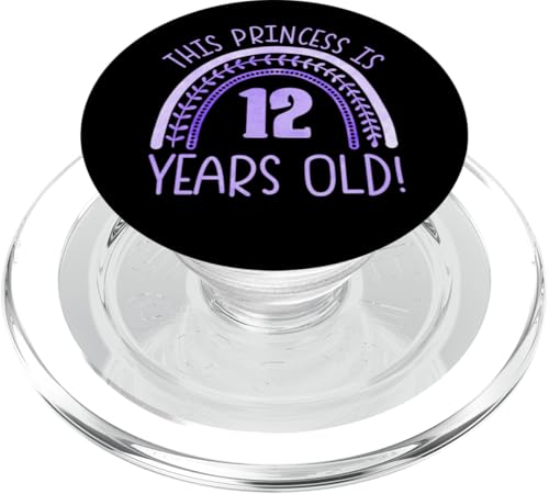 Diese Prinzessin ist 12 Jahre alt! 12. Geburtstag PopSockets PopGrip für MagSafe von Rainbow Birthday Designs for Girls