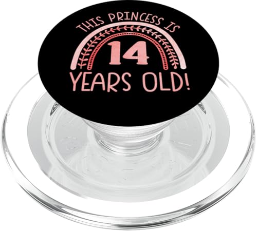 Diese Prinzessin ist 14 Jahre alt! 14. Geburtstag PopSockets PopGrip für MagSafe von Rainbow Birthday Designs for Girls
