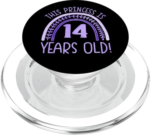 Diese Prinzessin ist 14 Jahre alt! 14. Geburtstag PopSockets PopGrip für MagSafe von Rainbow Birthday Designs for Girls