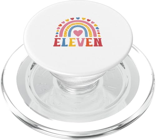 Elf Jahre alter elfter Geburtstag PopSockets PopGrip für MagSafe von Rainbow Birthday Designs for Girls