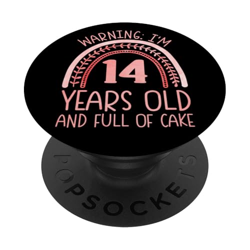 I'm 14 Years Old! 14. Geburtstag PopSockets Klebender PopGrip von Rainbow Birthday Designs for Girls