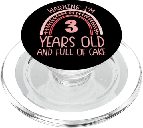 I'm 3 Years Old! 3. Geburtstag PopSockets PopGrip für MagSafe von Rainbow Birthday Designs for Girls