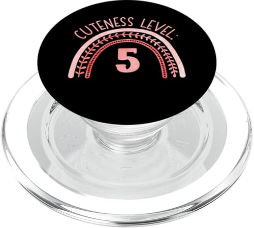 Niedlichkeitsstufe: 5. Geburtstag PopSockets PopGrip für MagSafe von Rainbow Birthday Designs for Girls