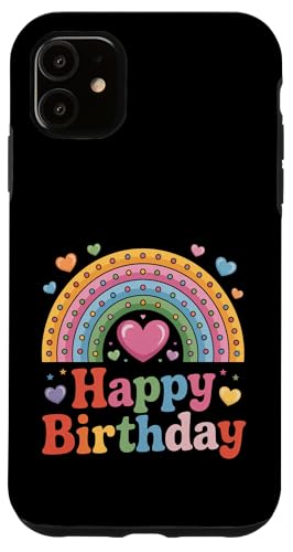 Happy Birthday für Frauen, Teenager, Mädchen, Kinder, Regenbogen Hülle für iPhone 11 Happy Birthday für Frauen, Teenager, Mädchen, Kinder, Regenbogen Hülle für iPhone 11 von Rainbow Birthday