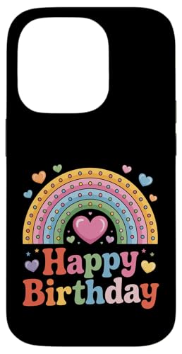 Happy Birthday für Frauen, Teenager, Mädchen, Kinder, Regenbogen Hülle für iPhone 14 Pro Happy Birthday für Frauen, Teenager, Mädchen, Kinder, Regenbogen Hülle für iPhone 14 Pro von Rainbow Birthday