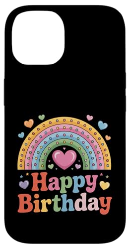 Happy Birthday für Frauen, Teenager, Mädchen, Kinder, Regenbogen Hülle für iPhone 14 Happy Birthday für Frauen, Teenager, Mädchen, Kinder, Regenbogen Hülle für iPhone 14 von Rainbow Birthday
