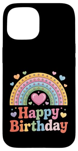 Happy Birthday für Frauen, Teenager, Mädchen, Kinder, Regenbogen Hülle für iPhone 15 Happy Birthday für Frauen, Teenager, Mädchen, Kinder, Regenbogen Hülle für iPhone 15 von Rainbow Birthday