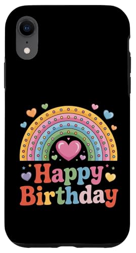 Happy Birthday für Frauen, Teenager, Mädchen, Kinder, Regenbogen Hülle für iPhone XR Happy Birthday für Frauen, Teenager, Mädchen, Kinder, Regenbogen Hülle für iPhone XR von Rainbow Birthday