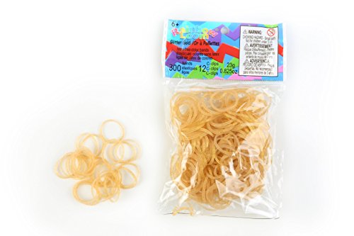 Rainbow Loom Haarbänder, goldfarben, mit Pailletten von Rainbow Loom