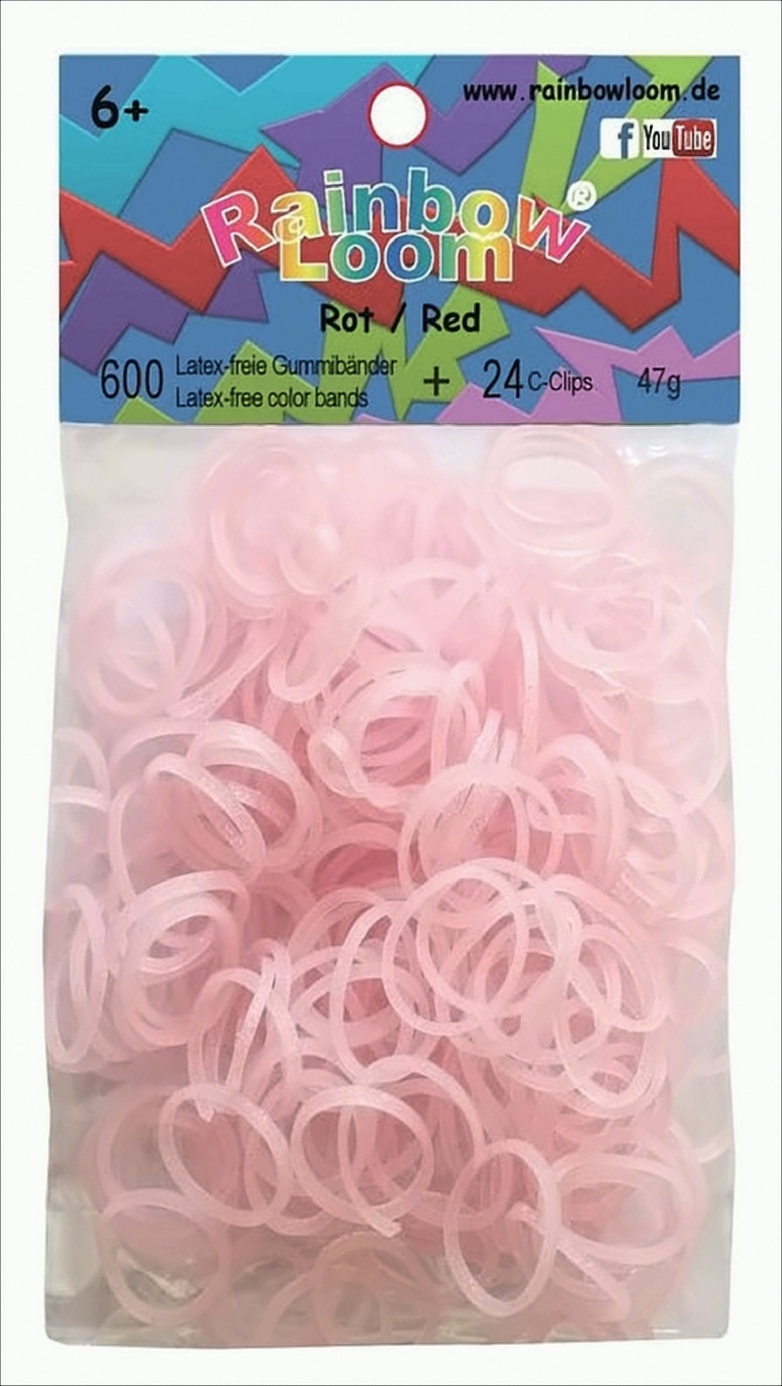 Rainbow Loom - 300 Bänder Glitzer Pink (15 ct.) von Rainbow Loom