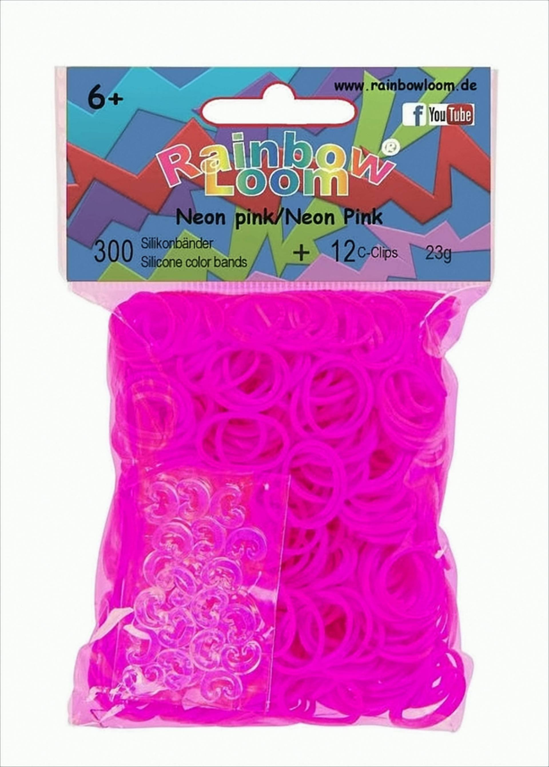 Rainbow Loom - 300 Bänder Neon Pink (15 ct.) von Rainbow Loom