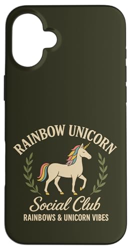 Rainbow Unicorn Social Club Hülle für iPhone 16 Plus von Rainbow Unicorn Social Club