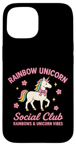 Rainbow Unicorn Vibes Social Club Hülle für iPhone 15 Rainbow Unicorn Vibes Social Club Hülle für iPhone 15 von Rainbow Unicorn Social Club