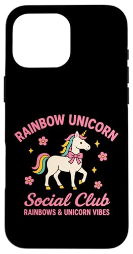 Rainbow Unicorn Vibes Social Club Hülle für iPhone 16 Pro Max Rainbow Unicorn Vibes Social Club Hülle für iPhone 16 Pro Max von Rainbow Unicorn Social Club