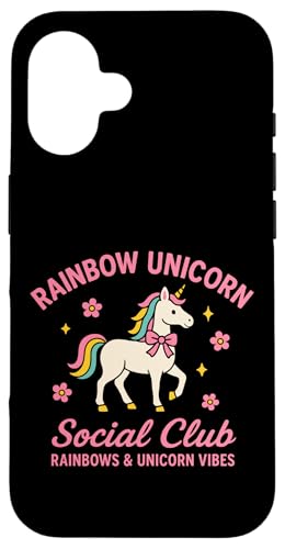 Rainbow Unicorn Vibes Social Club Hülle für iPhone 16 Rainbow Unicorn Vibes Social Club Hülle für iPhone 16 von Rainbow Unicorn Social Club