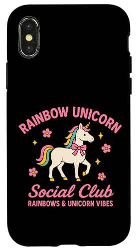 Rainbow Unicorn Vibes Social Club Hülle für iPhone X/XS Rainbow Unicorn Vibes Social Club Hülle für iPhone X/XS von Rainbow Unicorn Social Club