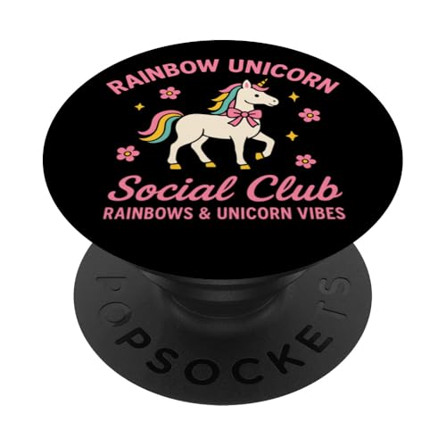 Rainbow Unicorn Vibes Social Club PopSockets Klebender PopGrip Rainbow Unicorn Vibes Social Club PopSockets Klebender PopGrip von Rainbow Unicorn Social Club