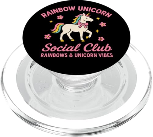 Rainbow Unicorn Vibes Social Club PopSockets PopGrip für MagSafe Rainbow Unicorn Vibes Social Club PopSockets PopGrip für MagSafe von Rainbow Unicorn Social Club