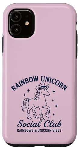 Western Rainbow Cowgirl Einhorn Social Club Hülle für iPhone 11 Western Rainbow Cowgirl Einhorn Social Club Hülle für iPhone 11 von Rainbow Unicorn Social Club