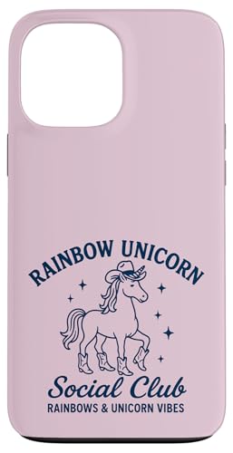 Western Rainbow Cowgirl Einhorn Social Club Hülle für iPhone 13 Pro Max Western Rainbow Cowgirl Einhorn Social Club Hülle für iPhone 13 Pro Max von Rainbow Unicorn Social Club