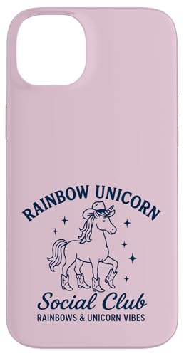 Western Rainbow Cowgirl Einhorn Social Club Hülle für iPhone 14 Plus Western Rainbow Cowgirl Einhorn Social Club Hülle für iPhone 14 Plus von Rainbow Unicorn Social Club