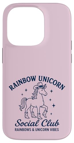 Western Rainbow Cowgirl Einhorn Social Club Hülle für iPhone 14 Pro Western Rainbow Cowgirl Einhorn Social Club Hülle für iPhone 14 Pro von Rainbow Unicorn Social Club