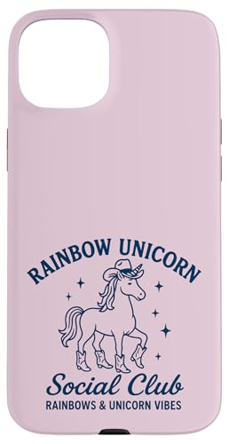 Western Rainbow Cowgirl Einhorn Social Club Hülle für iPhone 15 Plus Western Rainbow Cowgirl Einhorn Social Club Hülle für iPhone 15 Plus von Rainbow Unicorn Social Club