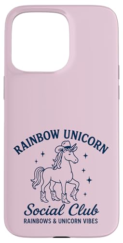 Western Rainbow Cowgirl Einhorn Social Club Hülle für iPhone 15 Pro Max Western Rainbow Cowgirl Einhorn Social Club Hülle für iPhone 15 Pro Max von Rainbow Unicorn Social Club