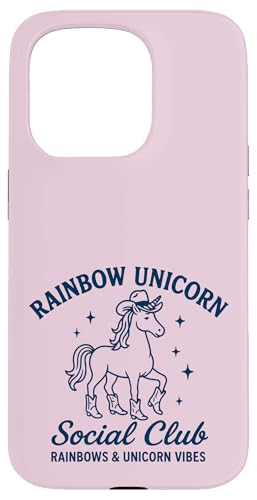 Western Rainbow Cowgirl Einhorn Social Club Hülle für iPhone 15 Pro Western Rainbow Cowgirl Einhorn Social Club Hülle für iPhone 15 Pro von Rainbow Unicorn Social Club