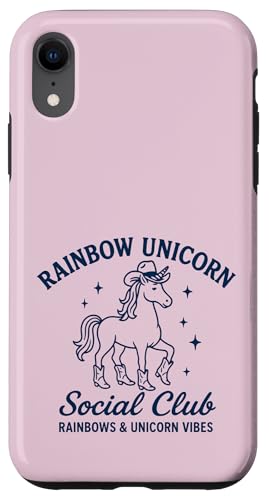 Western Rainbow Cowgirl Einhorn Social Club Hülle für iPhone XR Western Rainbow Cowgirl Einhorn Social Club Hülle für iPhone XR von Rainbow Unicorn Social Club