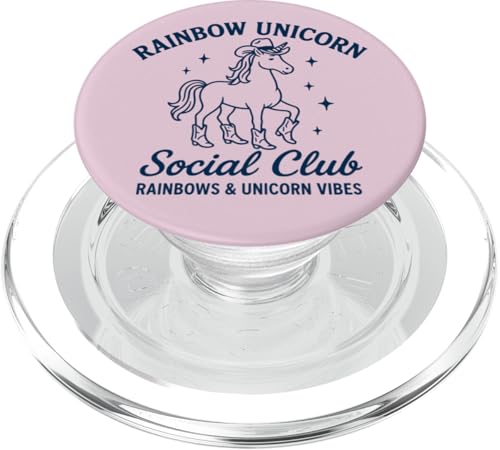 Western Rainbow Cowgirl Einhorn Social Club PopSockets PopGrip für MagSafe Western Rainbow Cowgirl Einhorn Social Club PopSockets PopGrip für MagSafe von Rainbow Unicorn Social Club