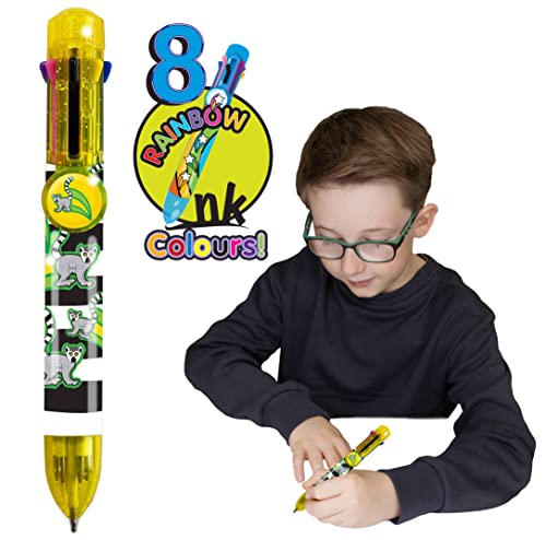 Rainbow Writer - RingMaki, Farbwechselstifte von Deluxebase. 8-in-1-Kugelschreiber, tolle Neuheitsstifte für Kinder und ideales Büro- oder Schulmaterial von Rainbow Writer