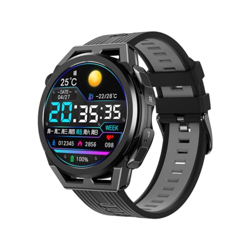 Smartwatch mit kabellosen Ohrhörern, 1,54 Zoll Touchscreen Fitness Tracker mit Herzfrequenz Schlaf, integriertes TWS Bluetooth Headset mit ENC Noise Cancelling Dual Stereo, für Android iOS (Schwarz) von Rainbuvvy