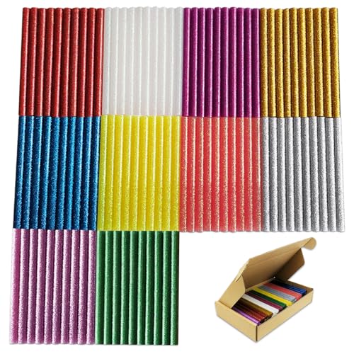 Raintwo 100 Stück Heißklebesticks Mehrfarbig 100x7mm Heißklebestifte für Heißklebepistole Raintwo 100 Stück Heißklebesticks Mehrfarbig 100x7mm Heißklebestifte für Heißklebepistole von Raintwo