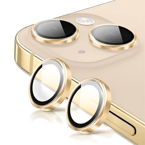 Rainway Kamera-Objektivschutz für iPhone 13 / iPhone 13 Mini, bruchsicherer Ultra-HD-Einzelobjektivschutz, 9H ultra-robustes gehärtetes Glas mit Aluminiumrand, ultradünn, Gold Rainway Kamera-Objektivschutz für iPhone 13 / iPhone 13 Mini, bruchsicherer Ultra-HD-Einzelobjektivschutz, 9H ultra-robustes gehärtetes Glas mit Aluminiumrand, ultradünn, Gold von Rainway