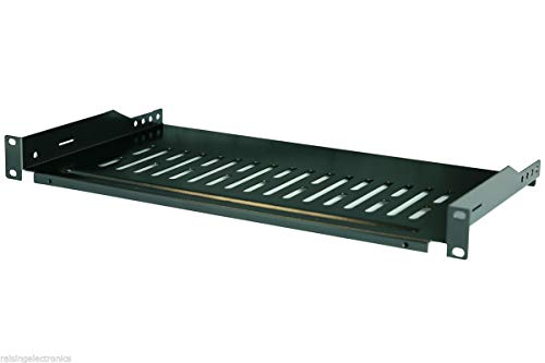 Raising Electronics Serverregal, freitragend, belüftet, Regalhalterung, 19 Zoll, 1U 300 mm tief von Raising Electronics