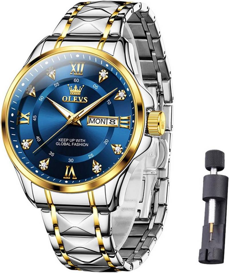 Raitown Präzise Armbanduhr mit japanischem Uhrwerk-mit kratzfestem Mineralglas Watch, Wasserdichte Armbanduhr für Männer Alltag von Raitown