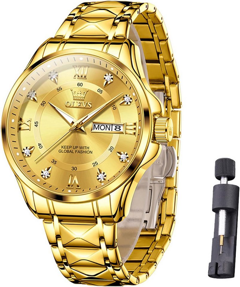 Raitown Präzise Armbanduhr mit japanischem Uhrwerk-mit kratzfestem Mineralglas Watch, Wasserdichte Armbanduhr für Männer Alltag von Raitown