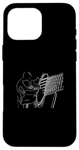 Akustikgitarre Zeichnung Musiker Hülle für iPhone 16 Pro Max Akustikgitarre Zeichnung Musiker Hülle für iPhone 16 Pro Max von Ralph Graf