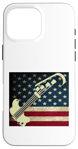 Bassgitarre US-Flagge Bassspieler Hülle für iPhone 16 Pro Max Bassgitarre US-Flagge Bassspieler Hülle für iPhone 16 Pro Max von Ralph Graf