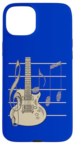 Gitarre und Violinschlüssel Hülle für iPhone 15 Plus Gitarre und Violinschlüssel Hülle für iPhone 15 Plus von Ralph Graf
