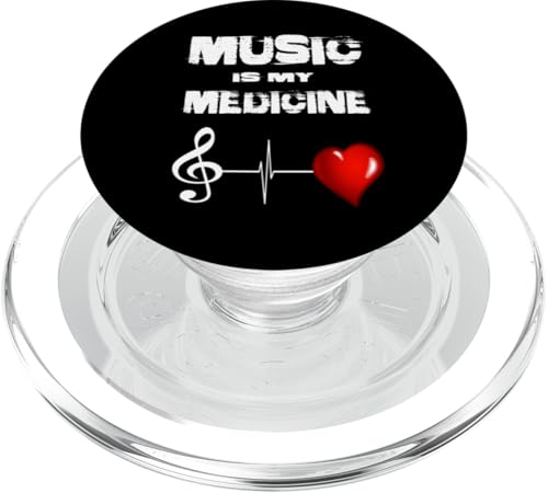 Music Is My Medicin Musician Music Lover PopSockets PopGrip für MagSafe Music Is My Medicin Musician Music Lover PopSockets PopGrip für MagSafe von Ralph Graf