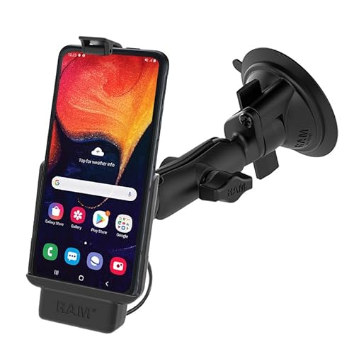 Ram Mounts UNPKD RAM Suction System EZ-ROLL'R Powered Dock for, W126108920 (EZ-ROLL'R Powered Dock for Samsung XCOVER PRO RAM-B-166-SAM9PU, Mobile Phone/Smartphone, Active Holder,) von Ram Mounts